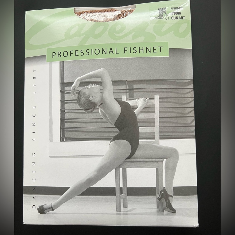 Capezio Professional Fishnet Tights in Suntan